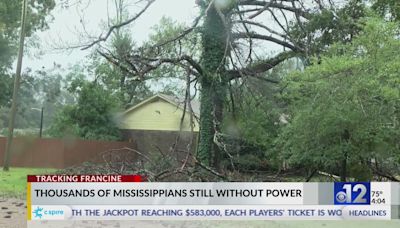 Entergy crews work to restore power to Mississippians after Francine