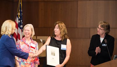 Friends of Centennial Hall win Preservation Award for reviving North Hampton gem
