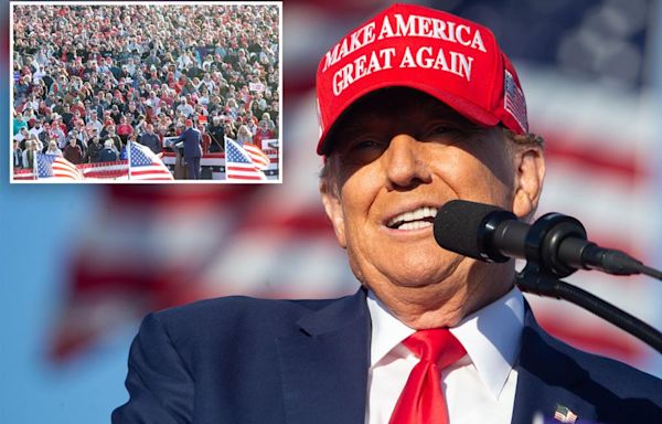 Trump blasts Biden as ‘total moron’ before crowd of 100K at NJ rally: ‘Whole world is laughing at him’