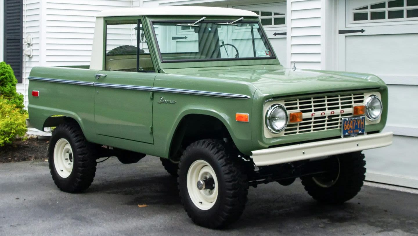 1971 Ford Bronco Half-Cab Pickup Is Today's Bring a Trailer Pick
