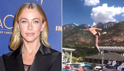 Julianne Hough Jokes She's a 'One-Hit Wonder' After Showing Off an Epic Olympic Dive — and Her Major Fail!