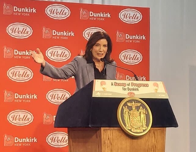 Hochul Visits Dunkirk To Tout Wells Expansion