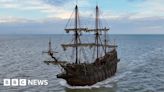 Replica of 17th Century Spanish boat docks in Great Yarmouth