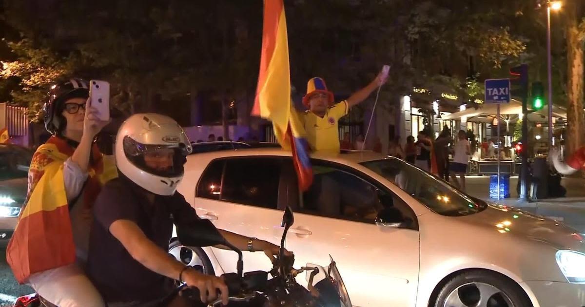 Madrid mayhem as fans continue to celebrate their Euro 2024 triumph