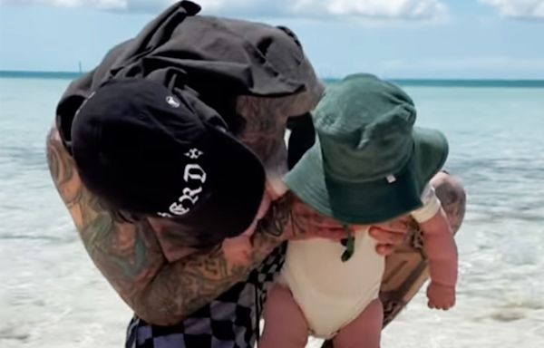 Travis Barker Posts Rare Video of Son Rocky While on Family Vacation with Kourtney Kardashian