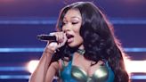 Megan Thee Stallion Stuns in Green Bodysuit for Energetic Performance at 2024 BET Awards
