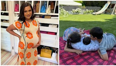 Mindy Kaling secretly gave birth to a daughter in February; finally shares first pic and reveals name of baby no 3