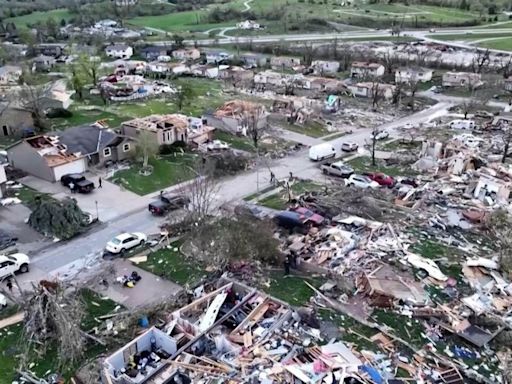 Tornado nos EUA: imagens de drone mostram destruição causada por fenômeno no estado de Nebraska; veja vídeo