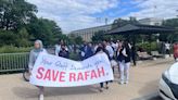 Congressional staff 'hide faces and badges' during pro-Gaza walkout