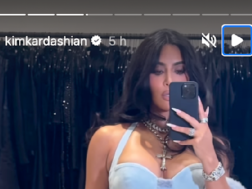 Kim Kardashian Rocked a Suede Bustier for Khloé Kardashian’s ”Denim and Diamonds” 40th Birthday