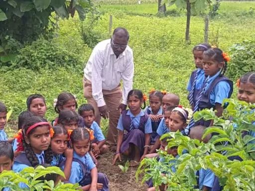 This Chikkamagaluru School, With 26 Students And 2 Teachers, Grows Organic Crops - News18