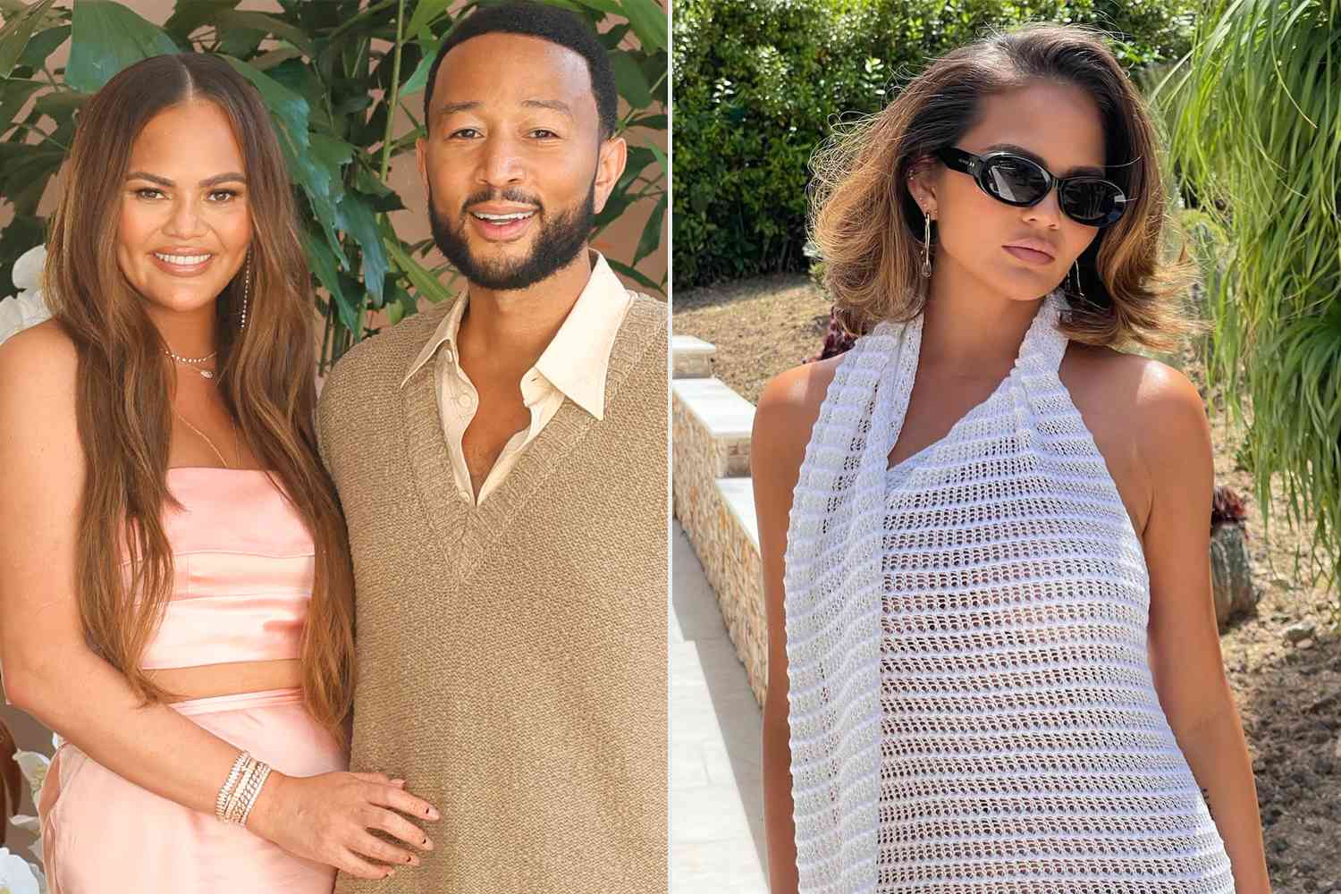 John Legend Brands Wife Chrissy Teigen ‘Fine AF’ in Cheeky Comment About Her Chic Cannes Crochet Dress