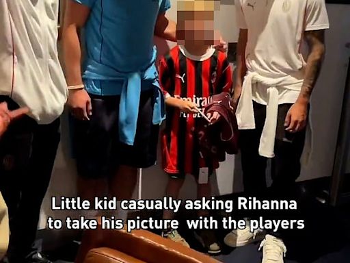 Hilarious moment young boy doesn't recognise global pop star Rihanna