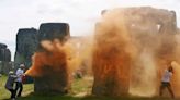 Climate Protestors Arrested for Spraying Stonehenge in Orange Paint