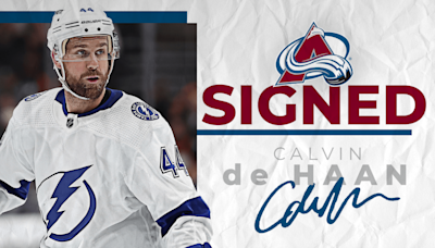 Avalanche Signs Calvin de Haan | Colorado Avalanche