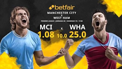 Manchester City vs. West Ham: horario, TV, estadísticas, clasificación y pronósticos