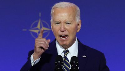 Biden forcefully defends Nato as he hosts summit leaders