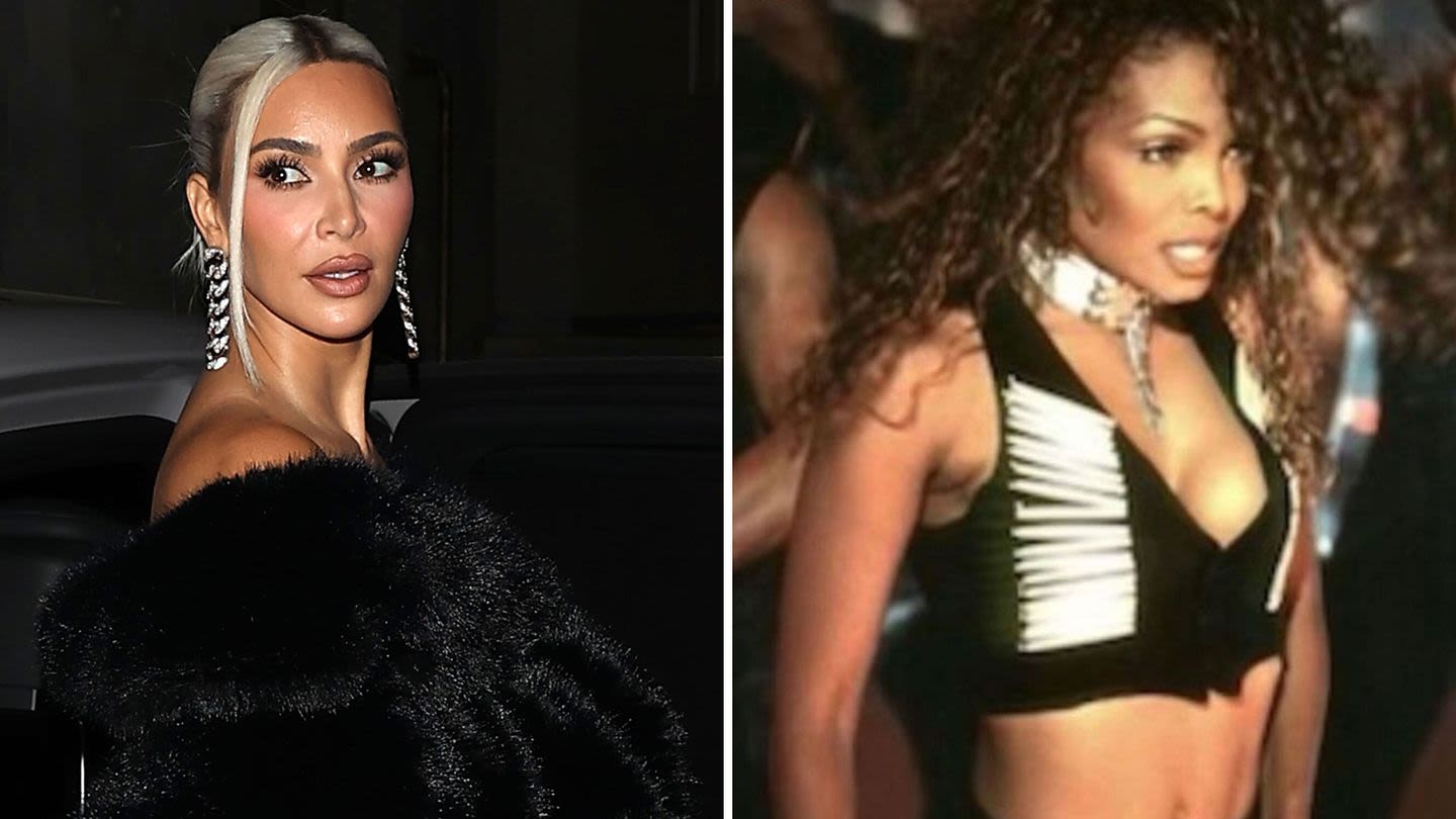 Kim Kardashian Sports Her Archival Janet Jackson Fit for the Star’s Concert