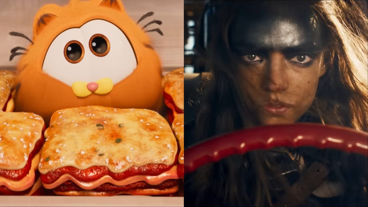 Fur slick with blood and gore, Garfield triumphs over a wounded Furiosa