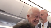 Jimmy Carter shook hands with everyone on his Atlanta to DC flight