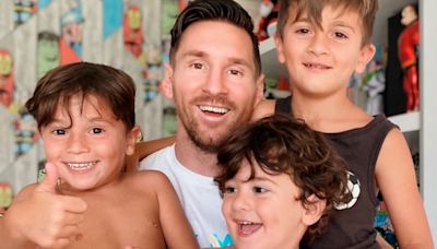Lionel Messi subió una foto comiendo con su hijo y lo que había en el plato del nene se volvió viral