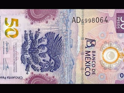 Otorgan 10 millones de pesos al propietario de este billete de 50 pesos