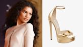 Zendaya Delivers Goddess-Inspired Glamour in Gold Jimmy Choo Heels for ‘Dune: Part Two’ NYC Premiere