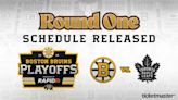 NHL Announces Schedule for Bruins First-Round Playoff Series vs. Toronto Maple Leafs | Boston Bruins