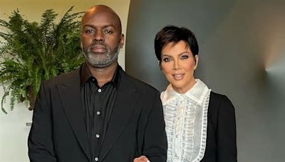 Kris Jenner, 68, looks chic in D&G dress for 'date night' with longtime boyfriend Corey Gamble, 43