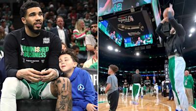 Jayson Tatum’s Son Deuce, 6, Grows Up Fast in Adorable Recreation Video from 2024 NBA Finals: 'Making Memories'