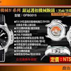 【美中鐘錶】GIORGIO FEDON”永恆時計機械 IV”系列錶冠護扣機械腕錶(銀框黑面黑帶/45mm)GFBG015