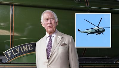 King Charles' $67K train ride as royal helicopter rides top $1M