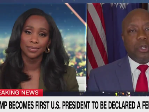 Republican VP hopeful Tim Scott flounders on CNN when confronted with Trump revenge plan