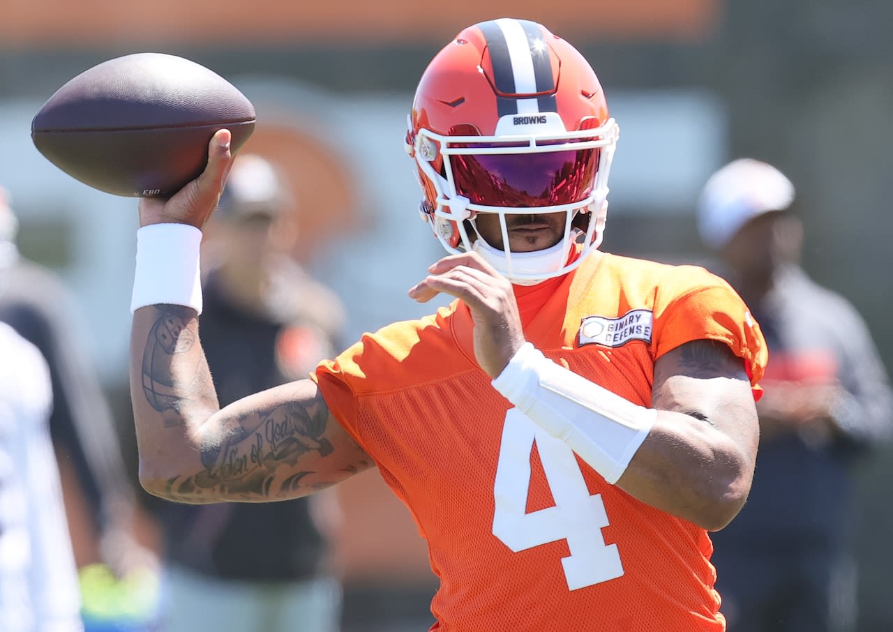 Watch everything Deshaun Watson did at Browns OTAs No. 6, his first time throwing in front of the media