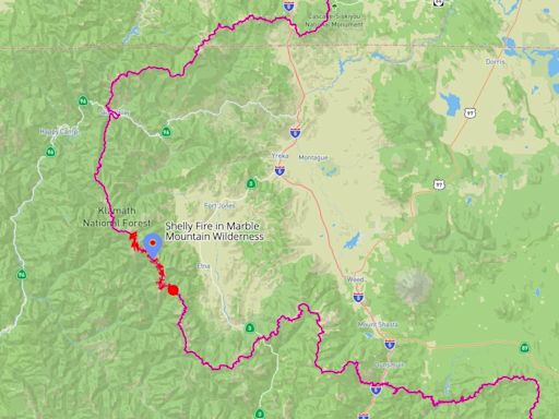 Pacific Crest Trail closures, detours for hikers to avoid Shelly Fire in Siskiyou County