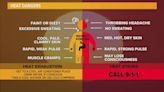 How to know the difference between heat exhaustion and heat stroke