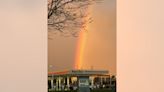 Rainbows to start a soggy Thursday morning