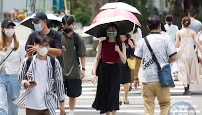 近期天氣晴朗炎熱防中暑 午後注意局部大雷雨