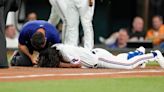 Texas Rangers' Josh Smith taken to hospital after getting hit in face with pitch