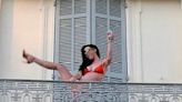 Katy Perry Does Hotel Balcony High Kick in Bright Orange Bikini: 'I'ma Get Your Heart Racing'