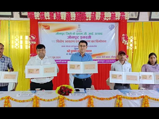 Postal dept releases special cover on Jaunpur Imarti