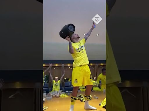 Jadon Sancho sings Adele as Borussia Dortmund celebrate reaching Champions League final