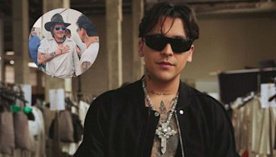 Christian Nodal presume FOTOS con Johnny Depp y fans aseguran que se parecen