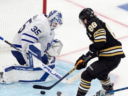 Saturday's hockey: Bruins' Pastrnak scores in OT to eliminate Leafs in Game 7