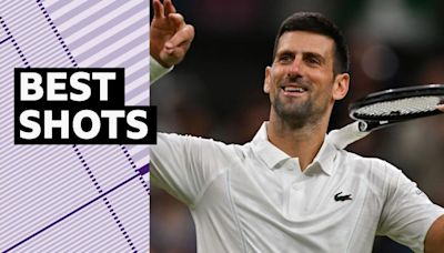 Wimbledon best shots: Novak Djokovic beats Alexei Popyrin in four sets