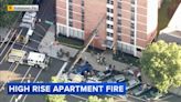 Residents evacuated following high rise apartment fire in Montgomery County