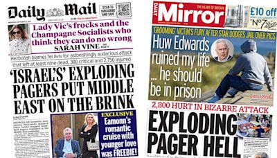 'Exploding pager hell' and 'Middle East on brink'