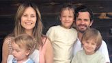 Princess Sofia and Prince Carl Philip of Sweden's Three Sons Go Barefoot in Casual Family Photo