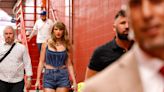 Taylor Swift Went Full Bombshell at the Chiefs Game in a Corset Top and Thigh-High Boots