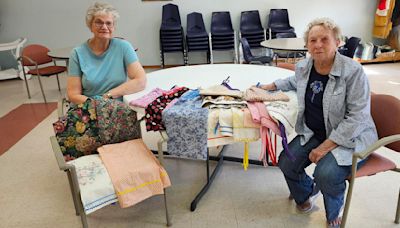 GFWC Exeter Woman’s Club members donate to the Orphan Grain Train